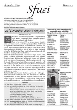 SFUEI - settembre 2004 - Comune di San Daniele del Friuli