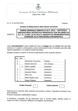 bando generale annuale erp 2011 - rettifica