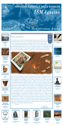 ISMAgazine - Consiglio Nazionale delle Ricerche