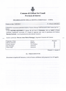 Delibera patrocinio Giffoni Sei Casali
