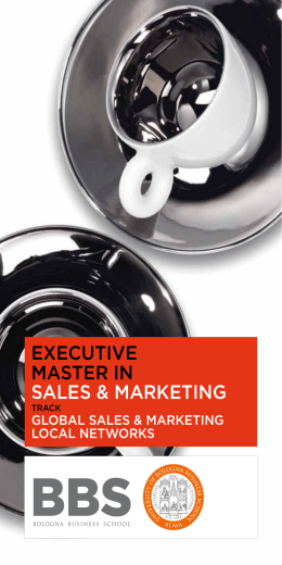EXECUTIVE MASTER IN SALES & MARKETING