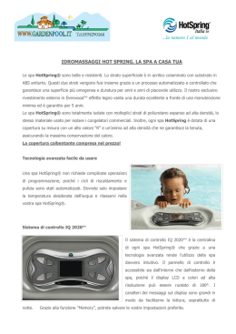 idromassaggi hot spring, la spa a casa tua