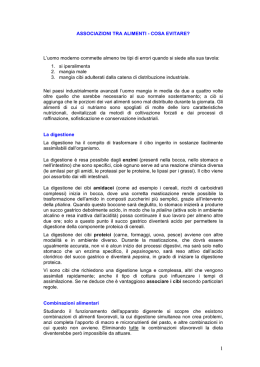 ASSOCIAZIONI TRA ALIMENTI - COSA EVITARE? L`uomo