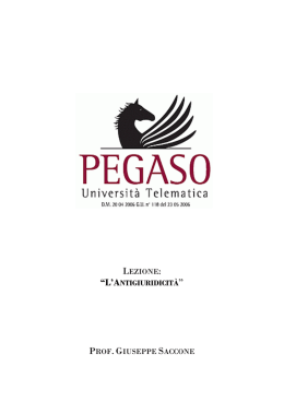 l`antigiuridicit&agrave;