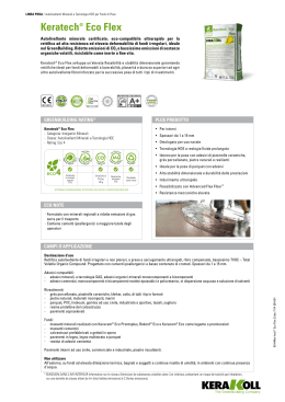 Keratech® Eco Flex - the Kerakoll products area
