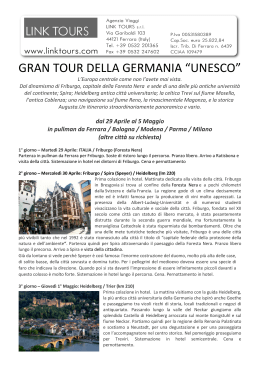 GRAN TOUR DELLA GERMANIA “UNESCO”