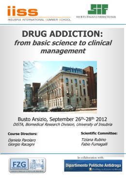 drug addiction - Fondazione Zardi Gori