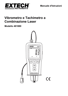 Vibrometro e Tachimetro a Combinazione Laser
