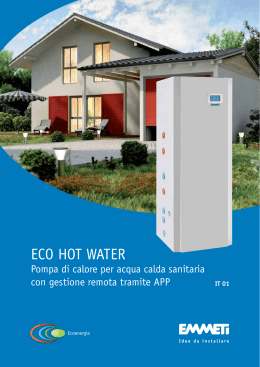 La pompa di calore Eco Hot Water