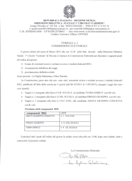 Verbale commissione elettorale RSU del 12-03-2015