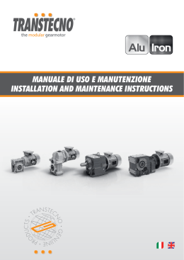 Manuale di uso e manutenzione