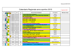 Calendario FGI regionale 2015