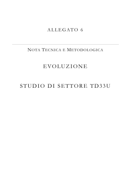 Nota tecnica TD33U - Agenzia delle Entrate