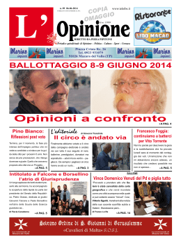 L`Opinione n°09 del 06-06-2014