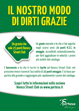 IL NOSTRO MODO - Horeca Street Club