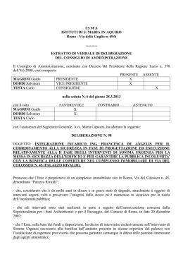 Integrazione incarico coordinamento sicurezza lavori amianto