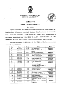 Verbale n. 3 - Comune di Sambuca di Sicilia