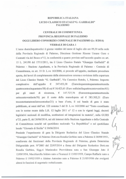 Verbale di gara 1 - Liceo Classico "Garibaldi"