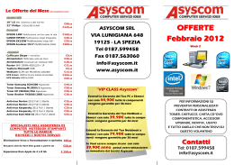 Pubblicazione Prezzi FEBBRAIO - Asyscom Computer Servizi Idee