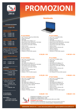 PROMOZIONI - Dimensione Ufficio Srl