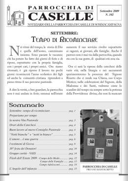 settembre - Parrocchia di Caselle