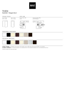 battente / hinged door