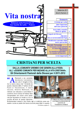 il bollettino in formato PDF - Parrocchia S. Camillo de Lellis