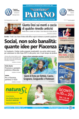 Social, non solo banalit&agrave;: quante idee per Piacenza