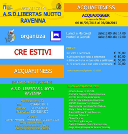 Scarica Volantino e moduli iscrizione