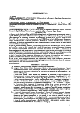 SCRITTURA PRIVATA Tra leParti