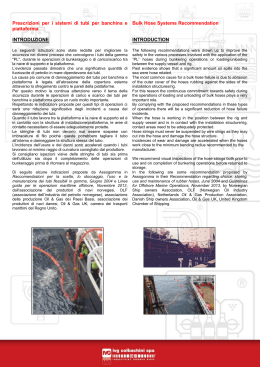 Indicazioni per sistemi di tubi per banchina e piattaforma