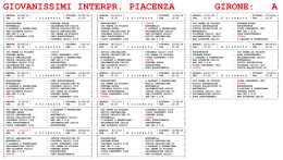 Il calendario - UP Virtus Parma