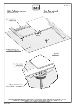 Page 1 131.1 3.1 1.1 Hilbig Fußbodenelement Hilbig floor support
