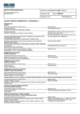 Scarica l`Elenco delle Prove Accreditate