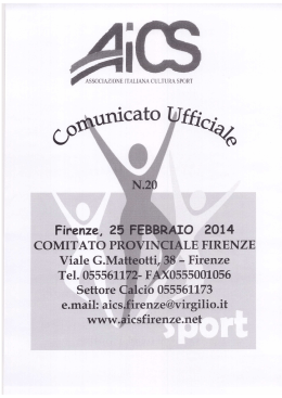 n. 20 - Polisportiva San Quirico