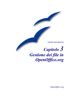 Gestione dei file in OpenOffice.org