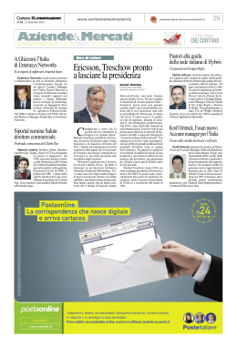 Aziende&Mercati - Corriere delle Comunicazioni