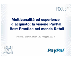 la visione PayPal, Best Practice nel mondo Retail