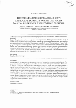 Page 1 E b) Riv Chir `&Agrave;inno A 1itrol. 42 (2) 2005 RESEZIONE