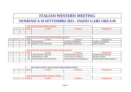 ITALIAN WESTERN MEETING