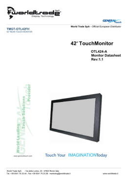 427 TouchMonitor - World Trade Display