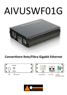 Convertitore Rete/Fibra Gigabit Ethernet