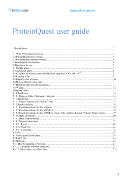 ProteinQuest user guide