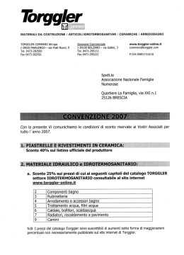 materiali da cqstruzione / articoli idrotermosanitari / ceramiche