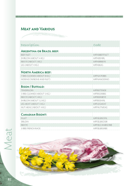 Meat and Various