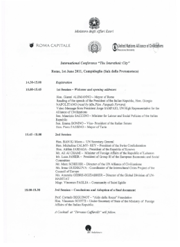 &ldquo;0&ldquo;&rdquo; ROMA CAPITALE - Fondazione Aldo della Rocca