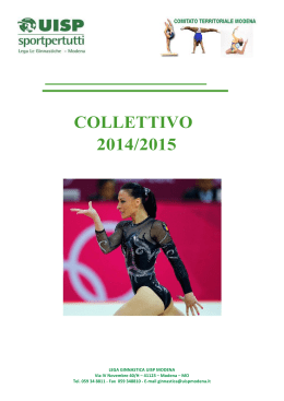 COLLETTIVO 2014/2015 - Lega Ginnastica Uisp Modena