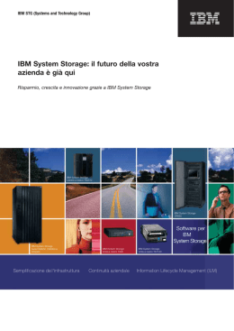 IBM System Storage: il futuro della vostra azienda