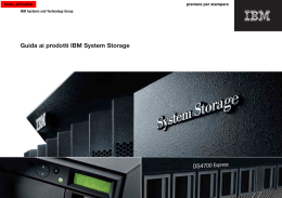 Guida ai prodotti IBM System Storage