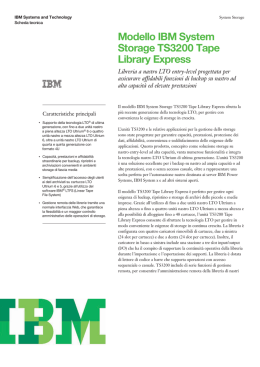 Modello IBM System Storage TS3200 Tape Library Express